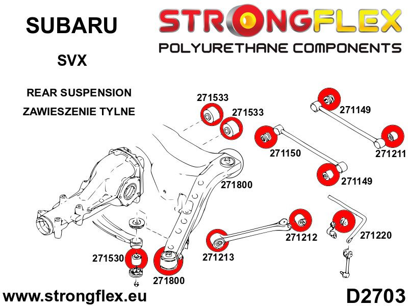 Rear anti roll bar bush 17mm SPORT
