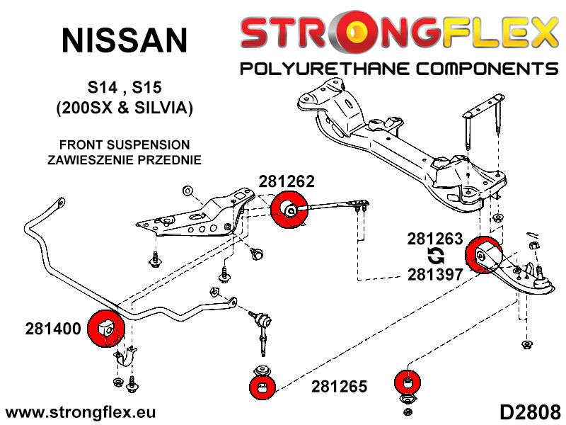 Front anti roll bar bush SPORT