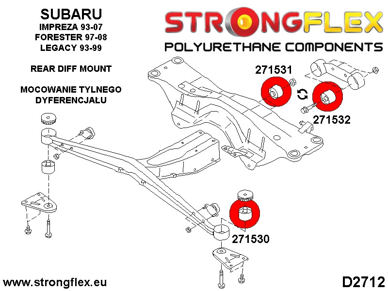 Rear beam mount SPORT