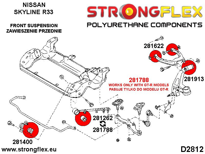 Full suspension bush kit R33 R34 SPORT