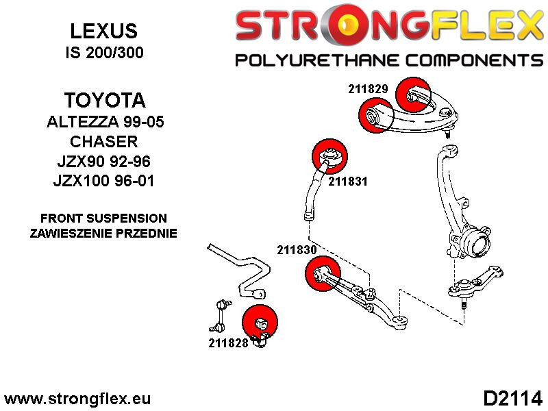 Front anti roll bar bush
