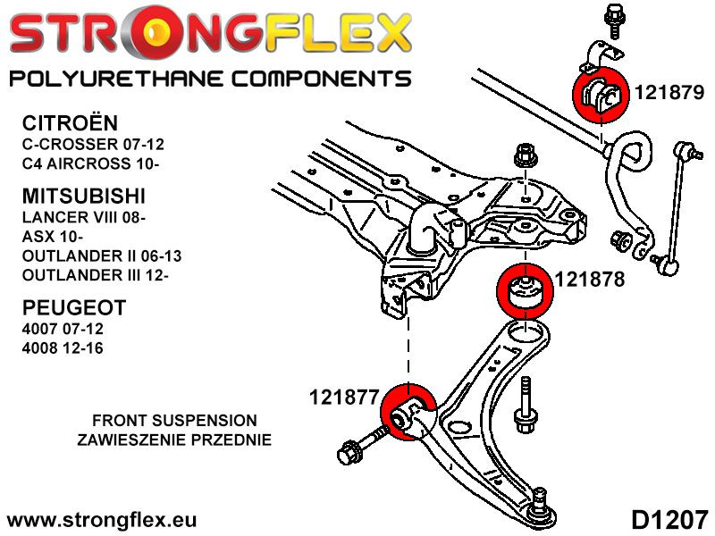 Front lower arm - front bush SPORT