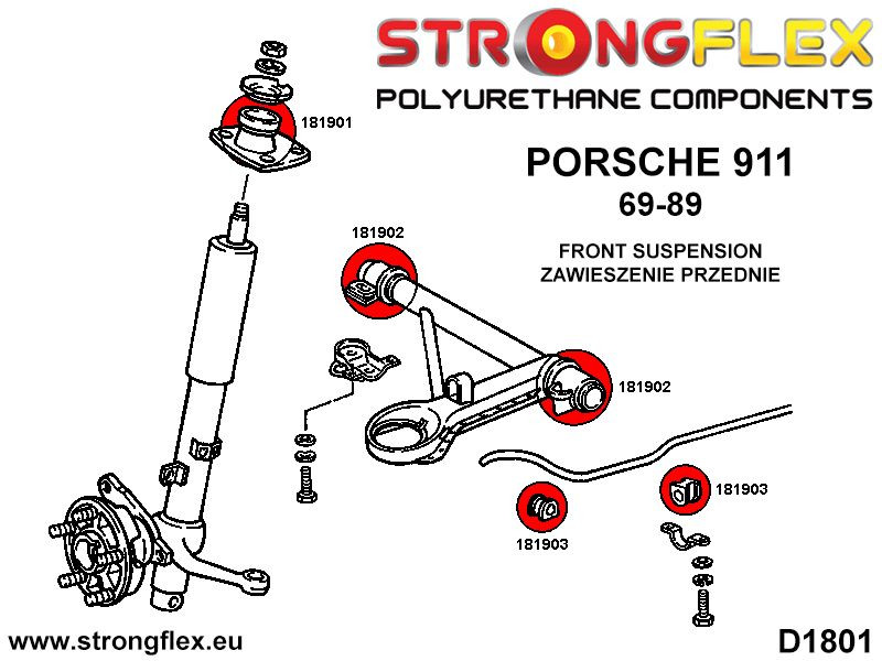 Front anti roll bar bush