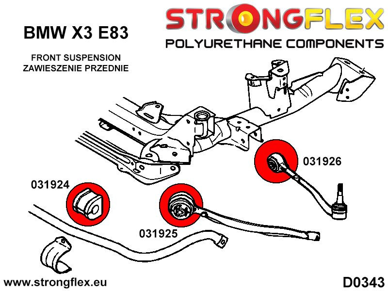 Front suspension - front bush