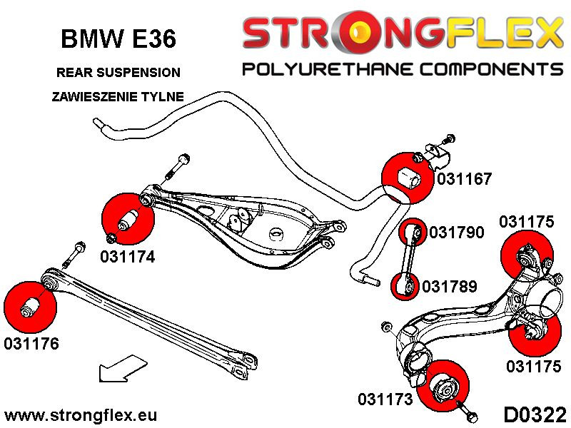 Rear control arm lower inner SPORT