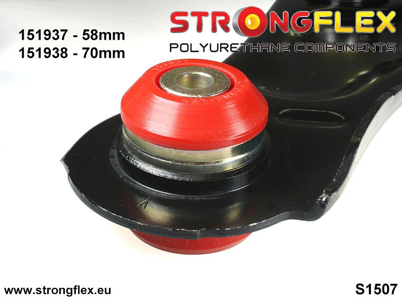 Front lower arm - rear bush 58mm