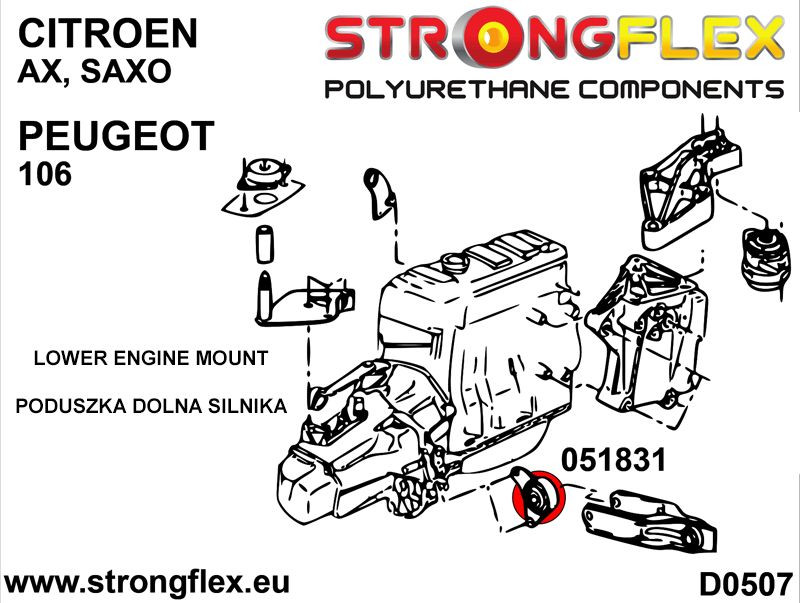 Lower engine mount