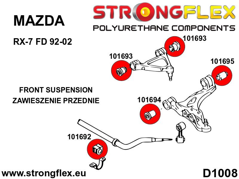 Full suspension bush kit SPORT
