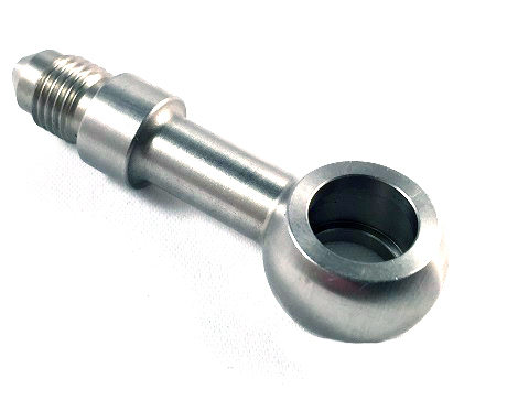 Banjo straight long AN3 (10mm) Stainless Steel