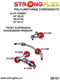 Front lower wishbone front bush SPORT