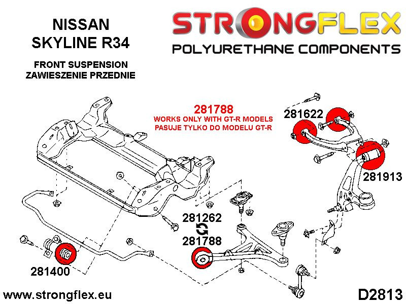 Front anti roll bar bush SPORT