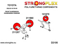 Front wishbone front bush