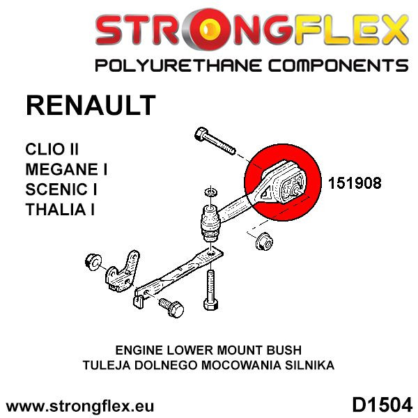 Engine mount bush - dog bone