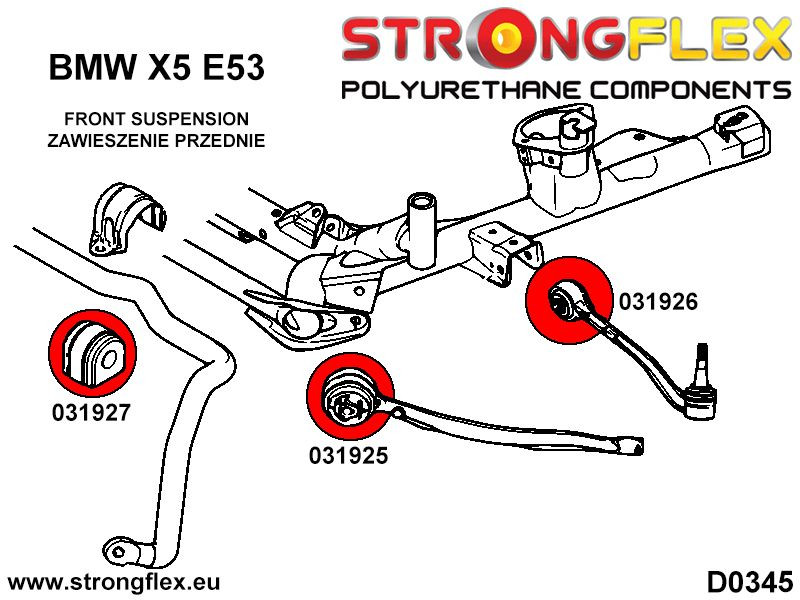 Front suspension - rear bush SPORT