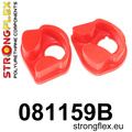 Engine mount inserts front