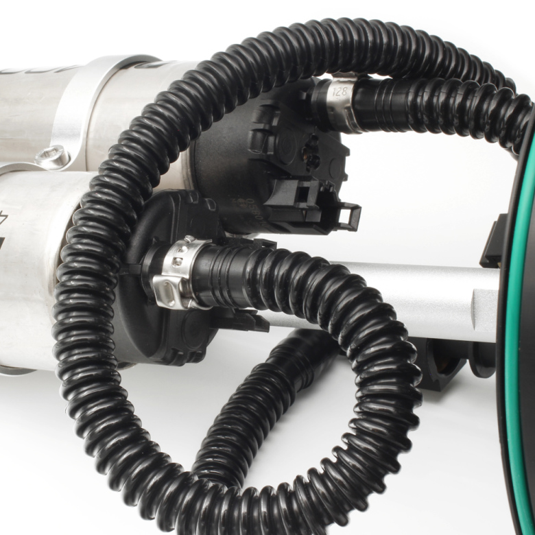 In-tank fuel pump mounting kit, quick connect and E85 proof (dual pumps)