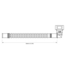 In-Tank 350mm fuel hose : SAE 7.89 90° - ID10