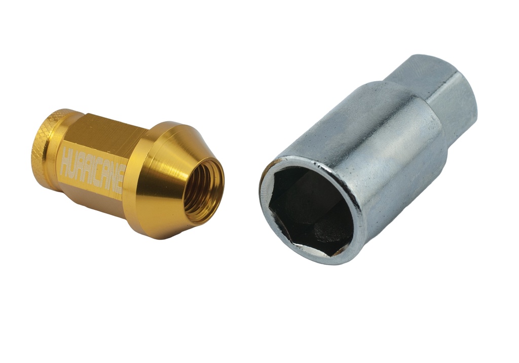 Wheel Nut Aluminum Gold M12x1,5 (39mm)
