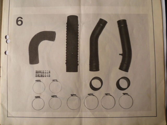 Volvo 240 Turbo B21FT Pressure Hoses Red