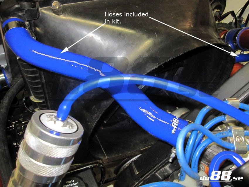 Volvo 240 Radiator Hoses Red