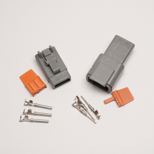 Connector 3-pin DTM series male + Female