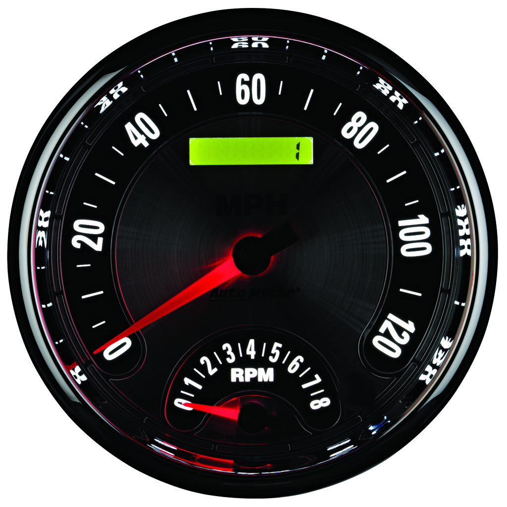 5" Tachometer/Speedometer Combo, 8k Rpm/120 Mph, American Muscle