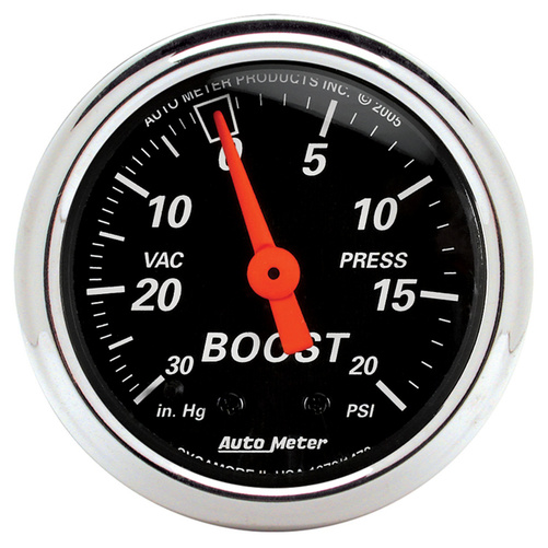 2-1/16" Boost/Vacuum, 30 In Hg/20 Psi, Designer Black