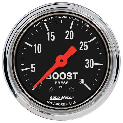 2-1/16" Boost, 0-35 Psi, Traditional Chrome