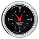 2-1/16" Clock, 12 Hour, Traditional Chrome