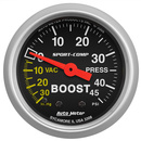 2-1/16" Boost/Vacuum, 30 In Hg/45 Psi, Sport-Comp