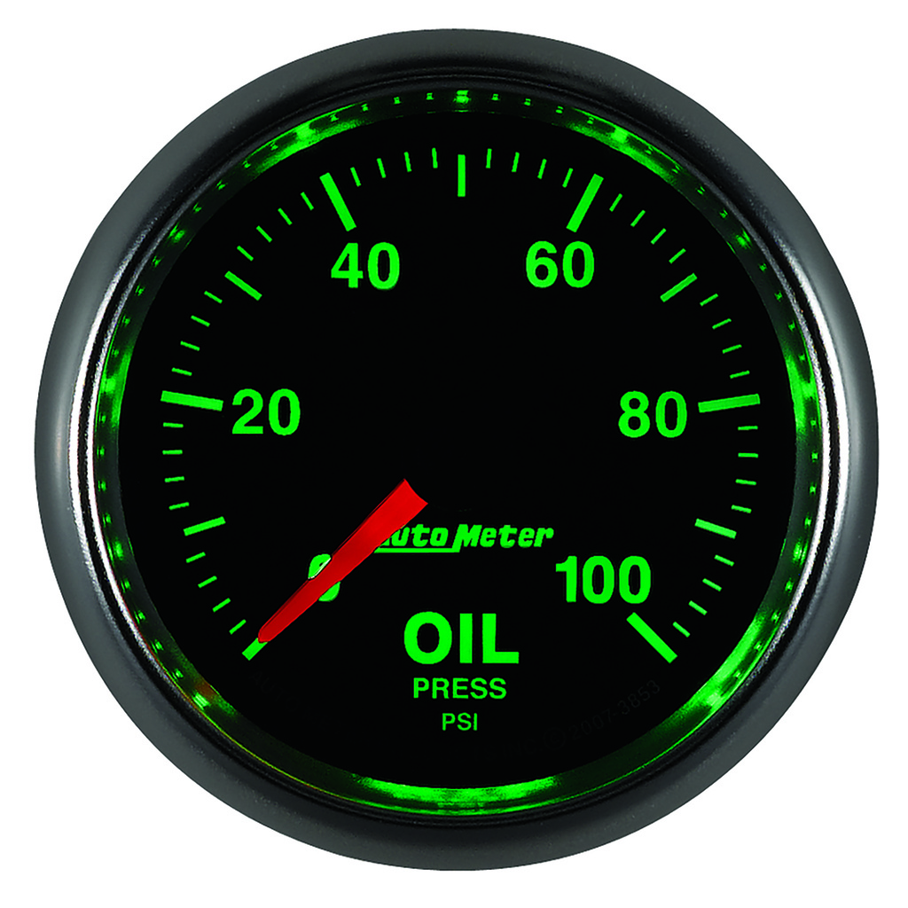 2-1/16" Oil Pressure, 0-100 Psi, Gs