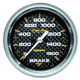 2-5/8" Brake Pressure, 0-1600 Psi, Carbon Fiber