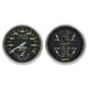 2 Pc. Gauge Kit, 5" Quad & Tach/Speedo, 240-33 Ω, Carbon Fiber