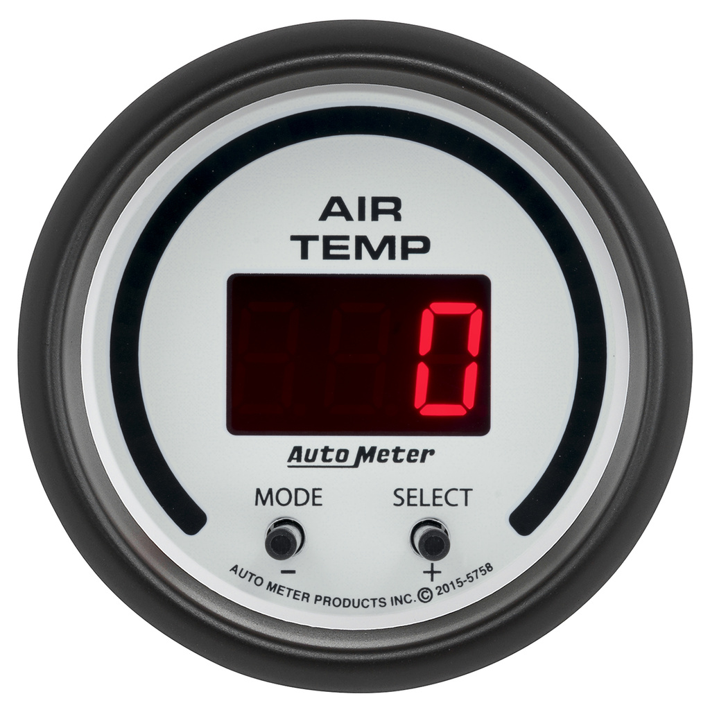 2-1/16" Dual Air Intake Temperature, 0-300 ºf, Phantom