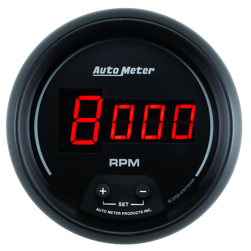 3-3/8" In-Dash Tachometer, 0-10,000 Rpm, Sport-Comp Digital