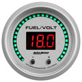 2-1/16" Two Channel Fuel Level / Voltmeter, 0-100%/8-18v, Ultra-Lite Elite Digital