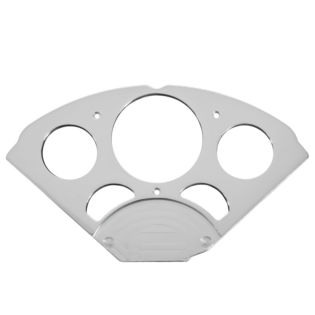 5 Gauge Direct-Fit Dash Kit, Chevy Car 55-56, Old Tyme White