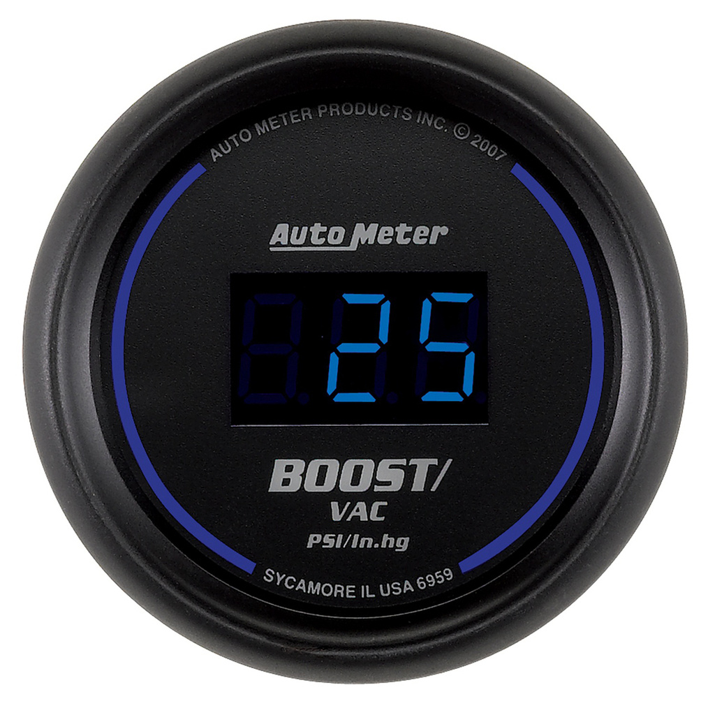 2-1/16" Boost/Vacuum, 30 In Hg/30 Psi, Cobalt Digital