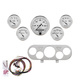 5 Gauge Direct-Fit Dash Kit, Nova 62-65, Old Tyme White