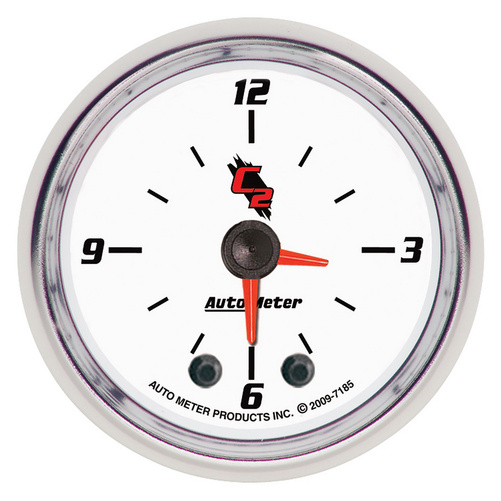 2-1/16" Clock, 12 Hour, C2