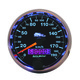 2-5/8" Speedometer, 0-190 Kph, Black, Pro-Cycle
