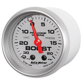 2-1/16" Vacuum/Boost, 30 In Hg/20 Psi, Marine Silver Ultra-Lite