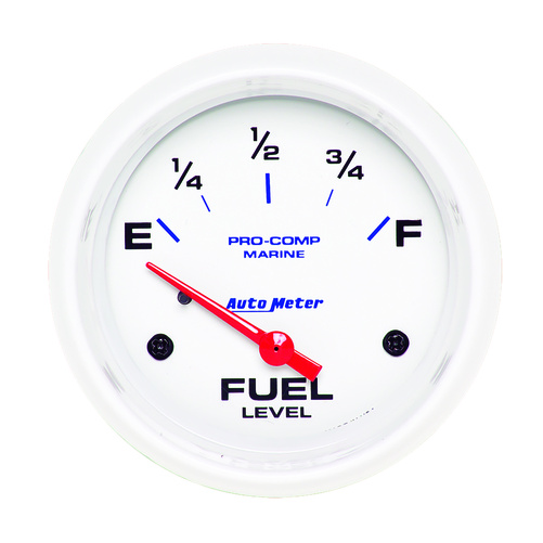 2-5/8" Fuel Level, 240-33 Ω, Marine White