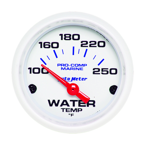 2-1/16" Water Temperature, 100-250 °F, Marine White