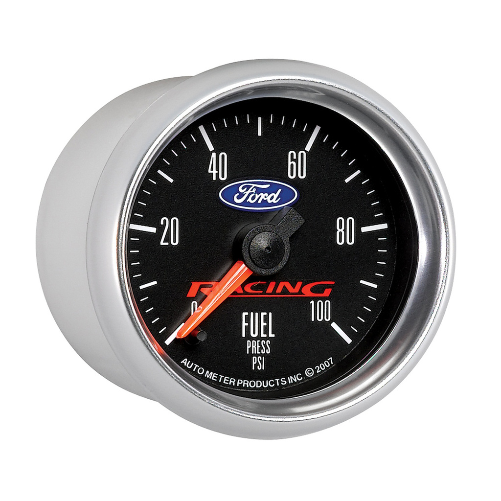 2-1/16" Fuel Pressure, 0-100 Psi, Ford Racing