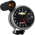 5" Tachometer, 0-10,000 Rpm, Pedestal W/ Ext. Shift-Lite, Chevy Gold Bowtie