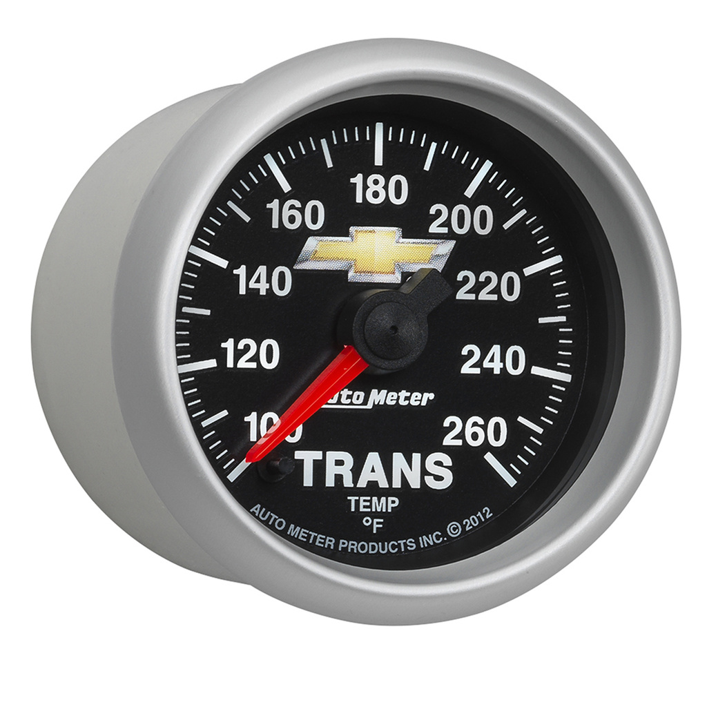 2-1/16" Trans Temp, 100-260 °F, Digital Stepper Motor, Chevy Gold Bowtie