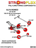 Rear anti roll bar bush